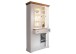 Wohnwand >WZ-0133< (2-teilig) weiss / eichefarbig - 298x214x42 (BxHxT)