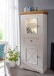Wohnwand >WZ-0133< (3-teilig) weiss / eichefarbig - 248x177x42 (BxHxT)