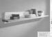 Wohnwand >WZ-0133< (4-teilig) weiss /  eichefarbig - 357x214x42 (BxHxT)