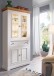 Wohnwand >WZ-0133< (4-teilig) weiss /  eichefarbig - 357x214x42 (BxHxT)