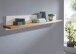 Wohnwand >WZ-0133< (3-teilig) weiss / eichefarbig - 248x214x42 (BxHxT)