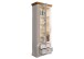 Wohnwand >WZ-0133< (3-teilig) weiss / eichefarbig - 248x214x42 (BxHxT)