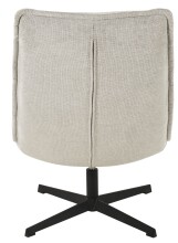 Relaxsessel >Aveiro< (2-teilig) inkl. Hocker, hellgrau, Webstoff - 69x94x91cm (BxHxT)