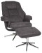 Relaxsessel >Burnaby< (2-teilig) inkl. Hocker, Relaxfunktion, anthrazit - 82x99x90 (BxHxT)