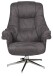 Relaxsessel >Burnaby< (2-teilig) inkl. Hocker, Relaxfunktion, anthrazit - 82x99x90 (BxHxT)
