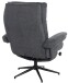 Relaxsessel >Olvera< (2-teilig) inkl. Hocker, anthrazit - 87x108x82 (BxHxT)