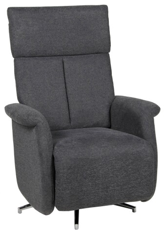 Relaxsessel >Thompson< verstellbar, drehbar, anthrazit - 78x95x80cm (BxHxT)