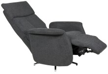Relaxsessel >Thompson< verstellbar, drehbar, anthrazit - 78x95x80cm (BxHxT)