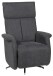 Relaxsessel >Thompson< verstellbar, drehbar, anthrazit - 78x95x80cm (BxHxT)