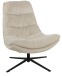 Relaxsessel >Porto< (2-teilig) inkl. Hocker, drehbar, Cord beige - 83x100x92 (BxHxT)