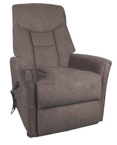 Massagesessel >Cadillac< Aufstehhilfe, Relaxfunktion, graubraun - 77x84x98cm (BxHxT)