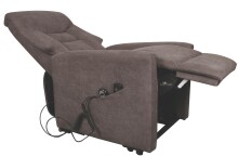Massagesessel >Cadillac< Aufstehhilfe, Relaxfunktion, graubraun - 77x84x98cm (BxHxT)