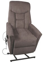 Massagesessel >Cadillac< Aufstehhilfe, Relaxfunktion, graubraun - 77x84x98cm (BxHxT)