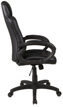 Chefsessel >Joris< ergonomisch, Wippmechanik, schwarz - 61x109x61cm (BxHxT)