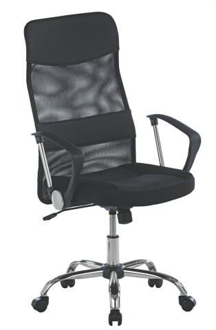 Chefsessel >Regensburg< ergonomisch, schwarz, Netzstoff - 60x106x60cm (BxHxT)