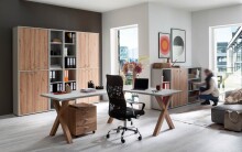 Chefsessel >Regensburg< ergonomisch, schwarz, Netzstoff - 60x106x60cm (BxHxT)
