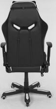 Gaming-Stuhl >Game-Rocker< ergonomisch, schwarz / weiß - 66x128x66 (BxHxT)