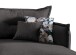Polsterecke >Launce< verstellbare Armlehnen, Zierkissen, Anthrazit - 255x94cm (BxH)