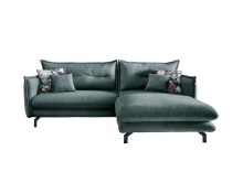 Polsterecke >Launce< verstellbare Armlehnen, Zier-Wendekissen, Ocean - 255x94x180cm (BxHxT)