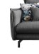 Polsterecke >Launce< verstellbare Armlehnen, Zier-Wendekissen, asche - 255x94x180cm (BxHxT)