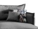 Polsterecke >Launce< verstellbare Armlehnen, Zier-Wendekissen, asche - 255x94x180cm (BxHxT)