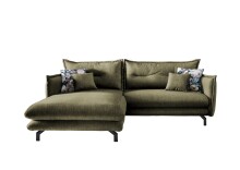 Polstergarnitur >Launce< verstellbare Armlehnen, Zier-Wendekissen, grün - 255x94x180cm (BxHxT)