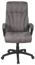 Chefsessel >John< 150kg, grau, Mikrofaser -...