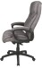 Chefsessel >John< 150kg, grau, Mikrofaser - 68x111x68cm (BxHxT)