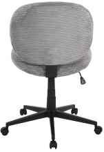 Bürostuhl >Tilo< in grau, Kordstoff - 61x90x61cm (BxHxT)