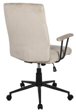Bürostuhl >Fina< ergonomischer Wippmechanik, sand, Velours - 57x103x57cm (BxHxT)