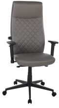 Bürostuhl >Homepro< Rautensteppung, dunkelgrau, Mikrofaser - 70x120x70cm (BxHxT)