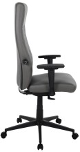 Bürostuhl >Homepro< Rautensteppung, dunkelgrau, Mikrofaser - 70x120x70cm (BxHxT)