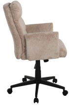 Bürostuhl >Charly< Taschenfederkern, in alrose, Kordstoff - 64x96x64cm (BxHxT)