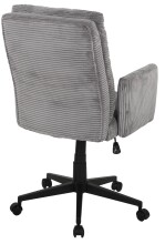 Bürostuhl >Charly< Taschenfederkern, in grau, Kordstoff - 64x96x64cm (BxHxT)