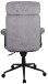Chefsessel >Junis< höhenverstellbarer Kopfstütze, grau, Webstoff - 77x118x77cm (BxHxT)