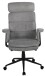Chefsessel >Junis< höhenverstellbarer Kopfstütze, grau, Webstoff - 77x118x77cm (BxHxT)