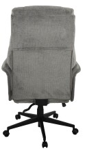 Chefsessel >Otto< 150 kg belastbar, grau, Webstoff - 74x122x74cm (BxHxT)