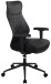 Bürostuhl >Homepro< Rautensteppung, schwarz, Mikrofaser - 67x109x67cm (BxHxT)