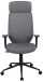 Chefsessel >Wanja< ergonomisch, Ziernähte, dunkelgrau, Filzstoff - 66x120x66cm (BxHxT)
