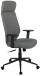 Chefsessel >Wanja< ergonomisch, Ziernähte, dunkelgrau, Filzstoff - 66x120x66cm (BxHxT)