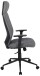 Chefsessel >Wanja< ergonomisch, Ziernähte, dunkelgrau, Filzstoff - 66x120x66cm (BxHxT)