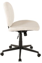 Bürostuhl >Tilo< ergonomisch, in creme, Kordstoff - 61x90x61cm (BxHxT)