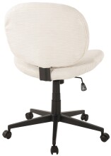 Bürostuhl >Tilo< ergonomisch, in creme, Kordstoff - 61x90x61cm (BxHxT)