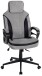 Chefsessel >Sandro< ergonomisch, grau / schwarz, Webstoff - 66x117x66cm (BxHxT)