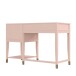 Schreibtisch >Bendik< 2 Schubladen, Rot, MDF/Kautschukholz/Metall - 115x77x49cm (BxHxT)
