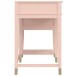 Schreibtisch >Bendik< 2 Schubladen, Rot, MDF/Kautschukholz/Metall - 115x77x49cm (BxHxT)