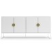 Sideboard >Asia< in Weiß - 180x82x40cm (BxHxT)