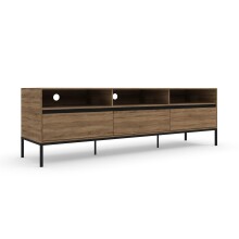 Lowboard >Bari< in Eichenoptik Braun - 160x50x40cm...