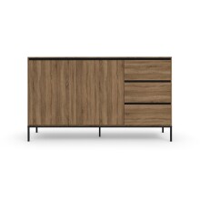 Kombikommode >Bari< in Eichenoptik Braun - 140x82x40cm (BxHxT)