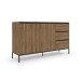 Kombikommode >Bari< in Eichenoptik Braun - 140x82x40cm (BxHxT)